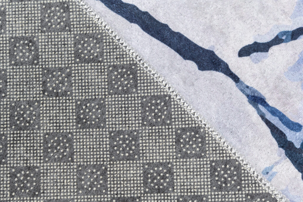 Tapis Toscana Abstrait Bleu Gris Antidérapant