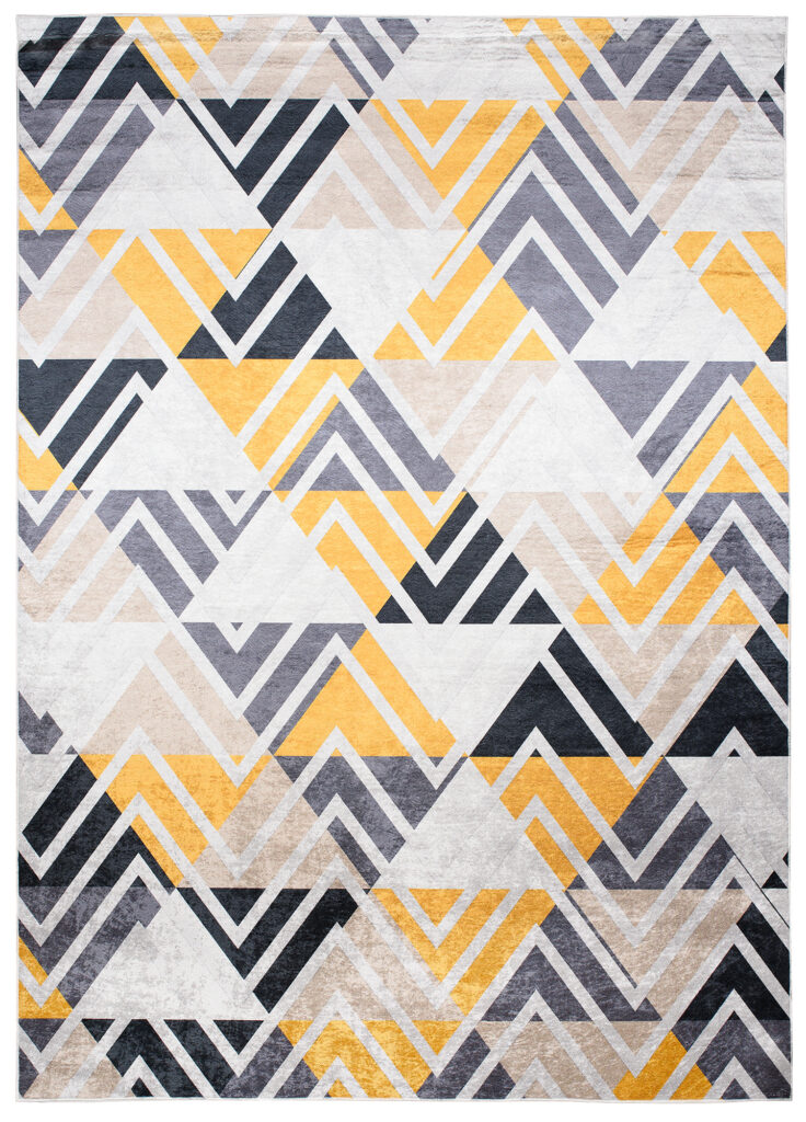 Tapis Toscana Multicolore Triangles Zigzag