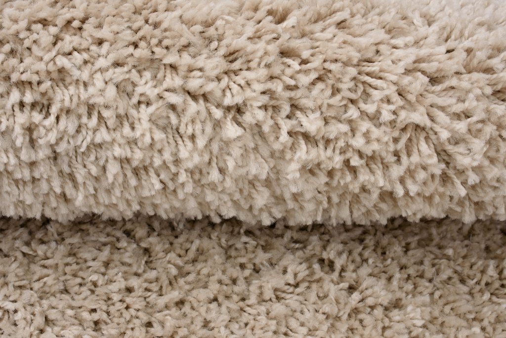 Tapis Essence Rond Shaggy Uni Beige