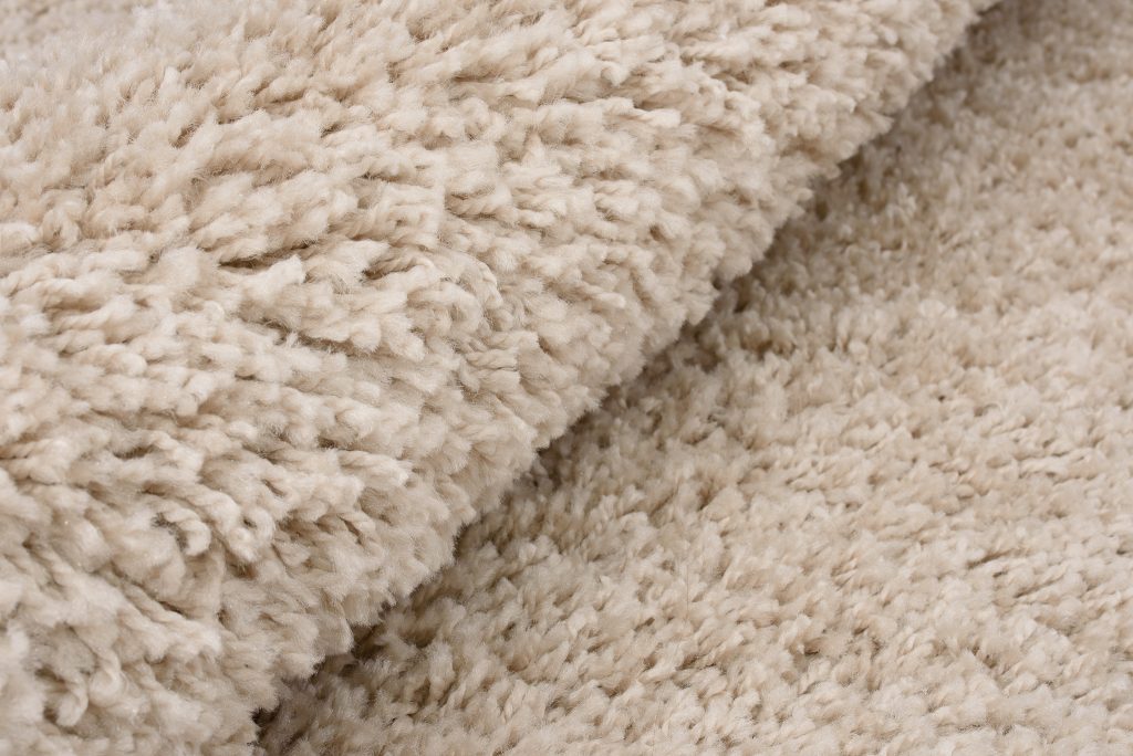 Tapis Essence Rond Shaggy Uni Beige