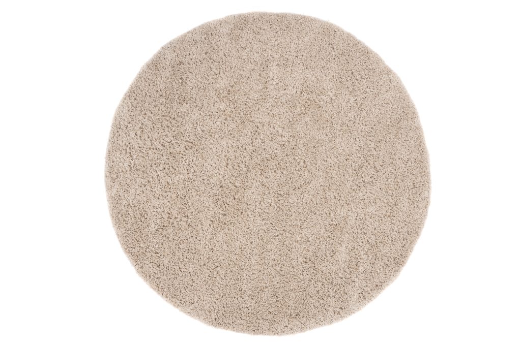 Tapis Essence Rond Shaggy Uni Beige