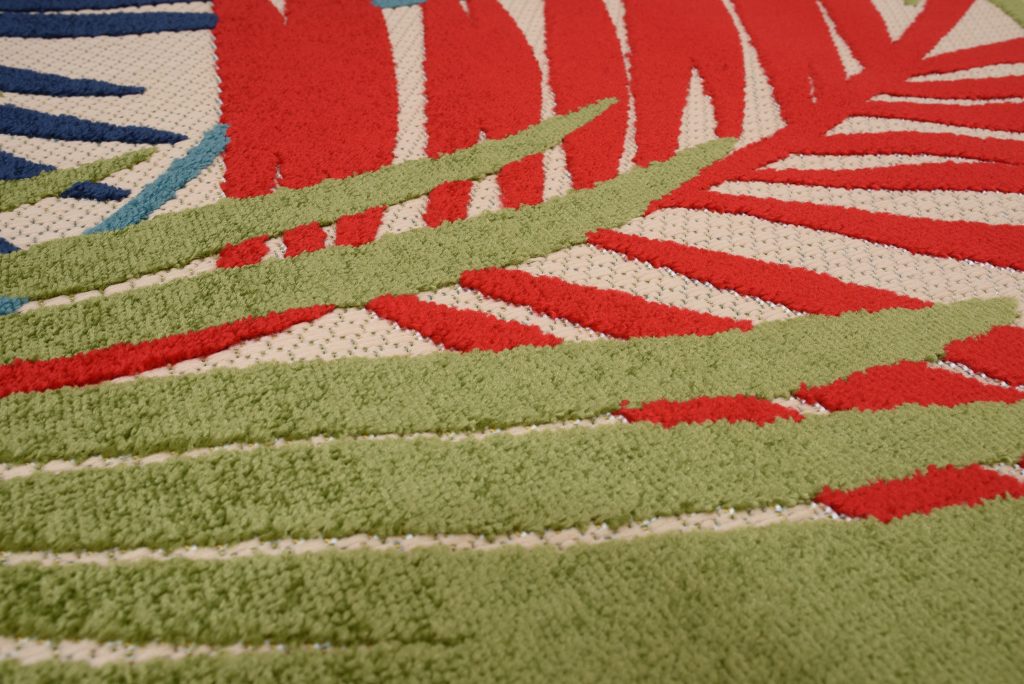 Tapis Extérieur Patio Multicolore Feuilles