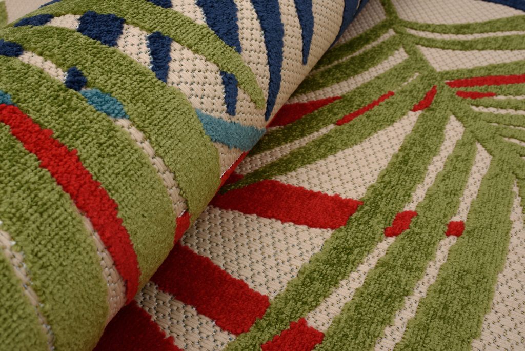 Tapis Extérieur Patio Multicolore Feuilles