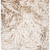 Tapis Hera Crème Beige Marron Vagues Effet 3D