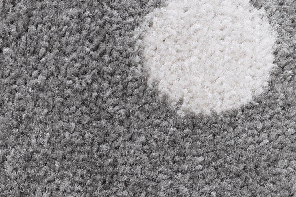 Tapis Lazur Gris Rose Carrés Enfants