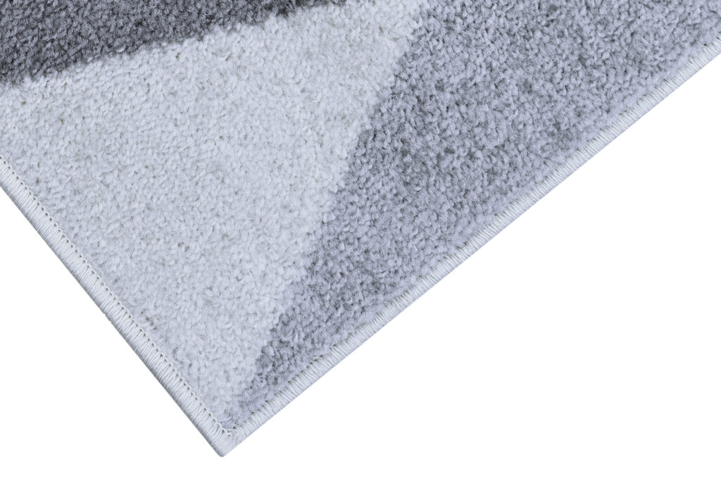 Tapis Lazur Gris Rose Géométrique Losanges