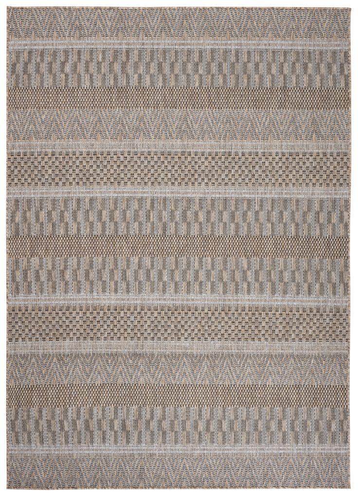 Tapis Melissa Marron Rayé Intérieur Extérieur