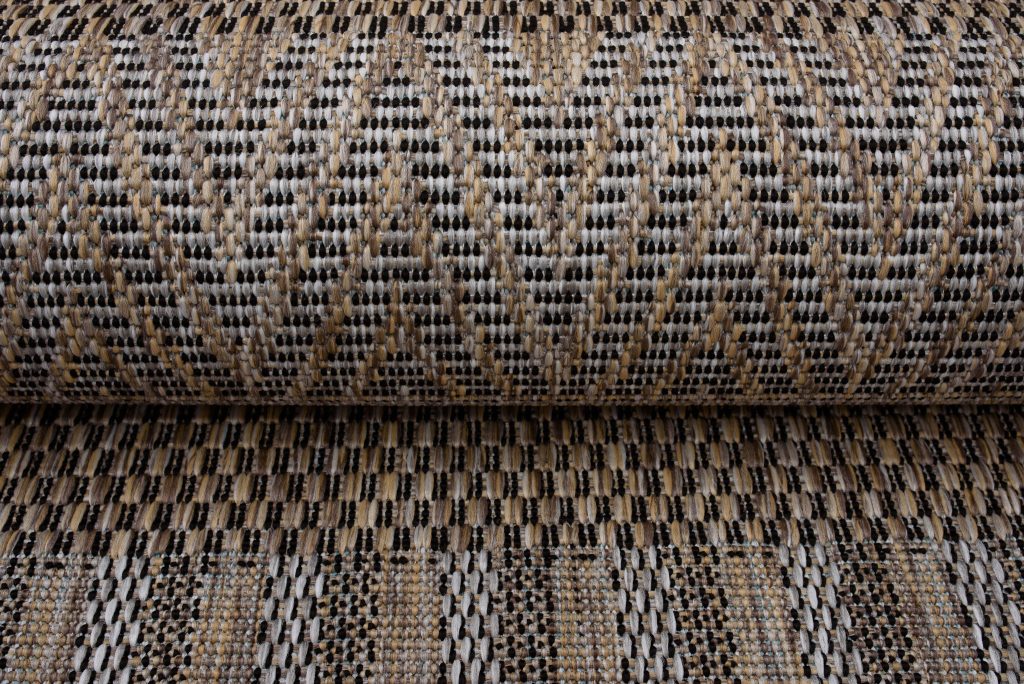 Tapis Melissa Marron Rayé Intérieur Extérieur