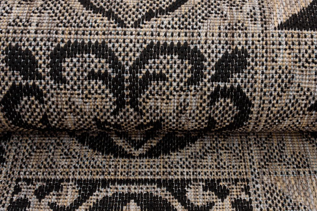 Tapis Melissa Marron Noir Mosaïque Intérieur Extérieur