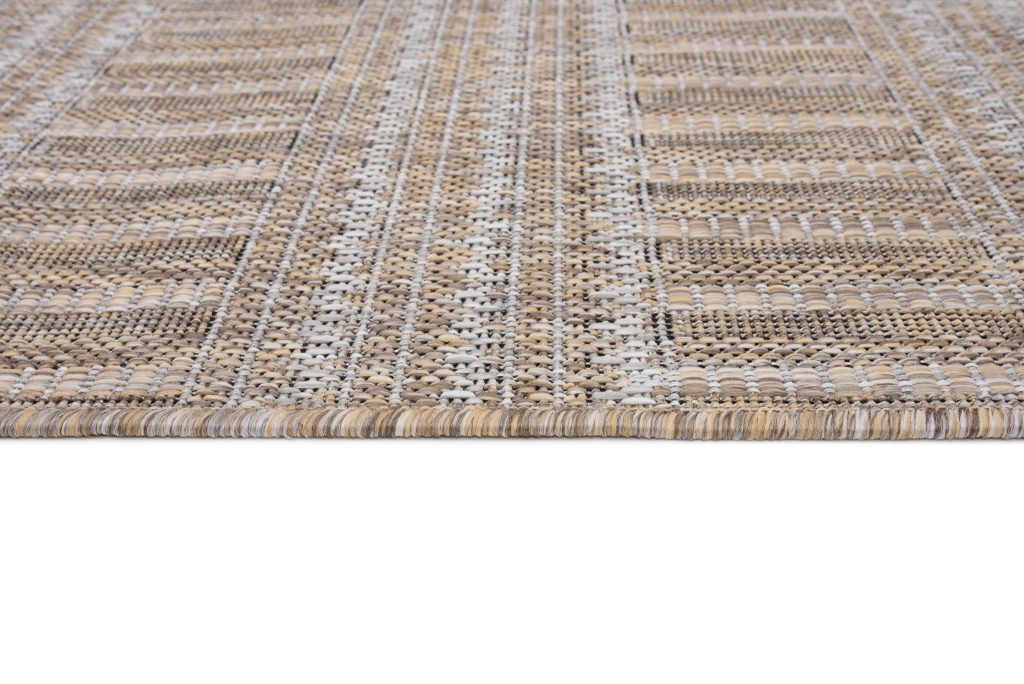 Tapis Melissa Marron Lignes Intérieur Extérieur