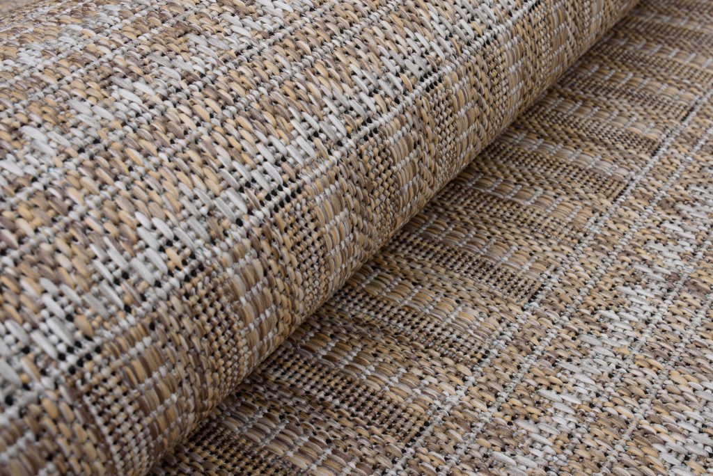 Tapis Melissa Marron Lignes Intérieur Extérieur
