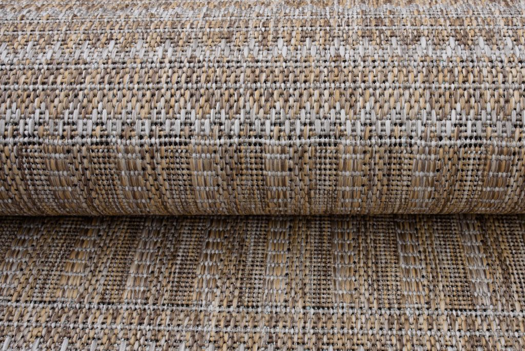 Tapis Melissa Marron Lignes Intérieur Extérieur