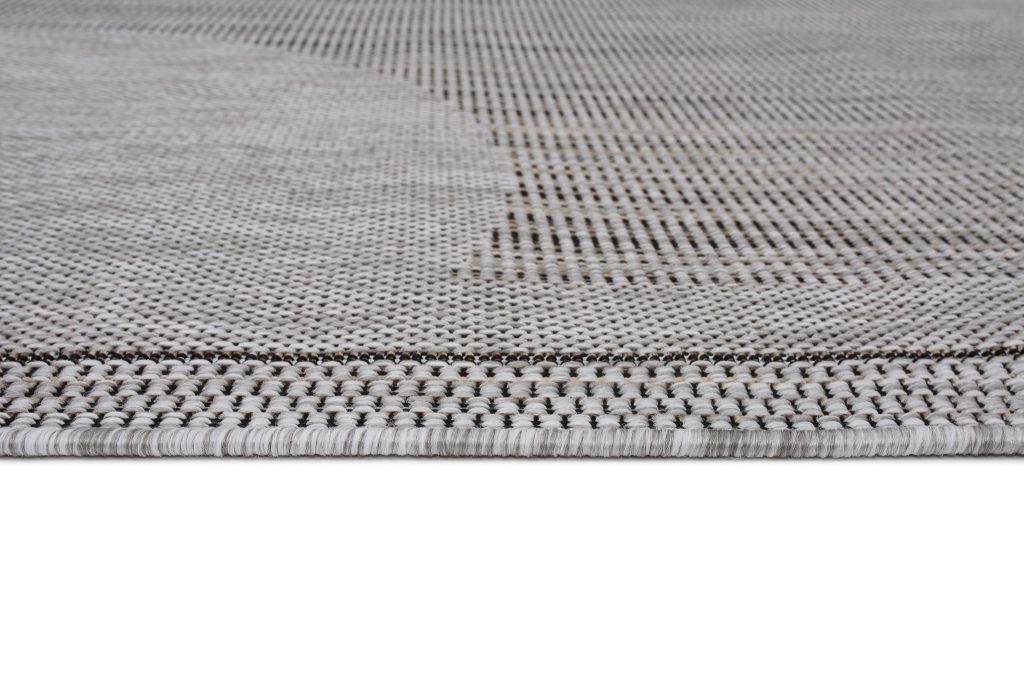 Tapis Melissa Gris Noir Géométrique Intérieur Extérieur