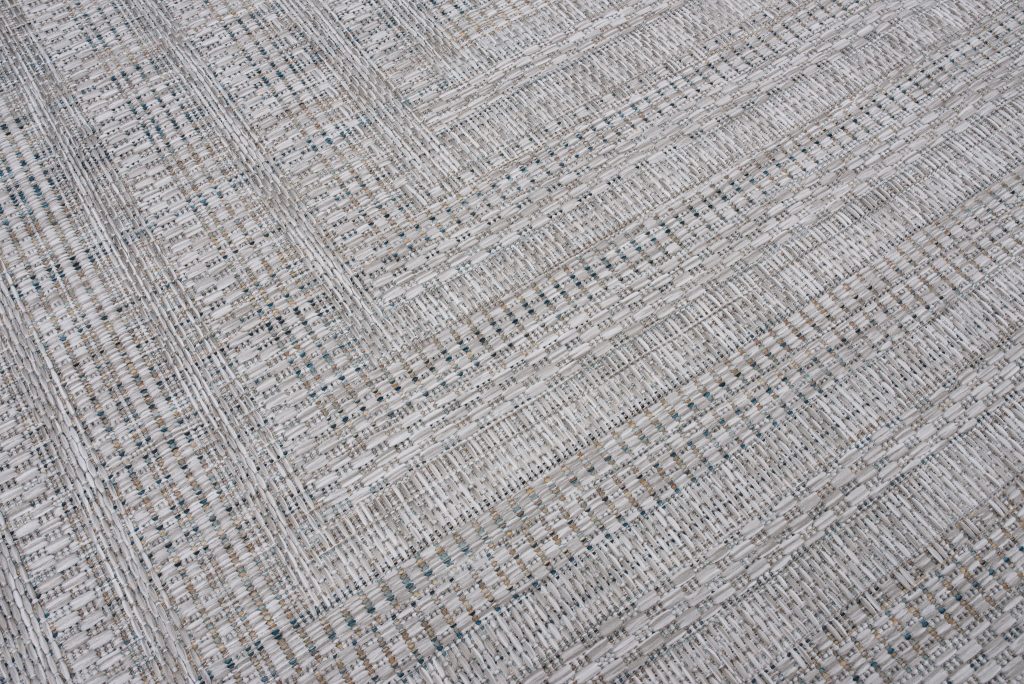 Tapis Melissa Gris Moucheté Géométrique Intérieur Extérieur