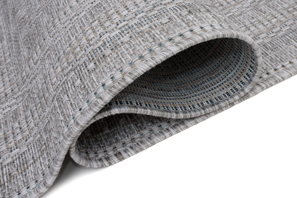 Tapis Melissa Gris Moucheté Géométrique Intérieur Extérieur
