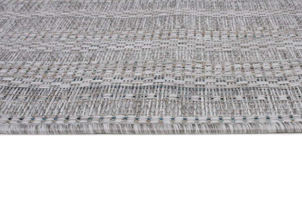 Tapis Melissa Gris Moucheté Géométrique Intérieur Extérieur