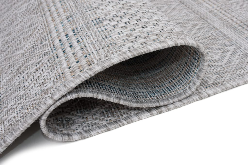 Tapis Melissa Gris Moucheté Ethnique Intérieur Extérieur