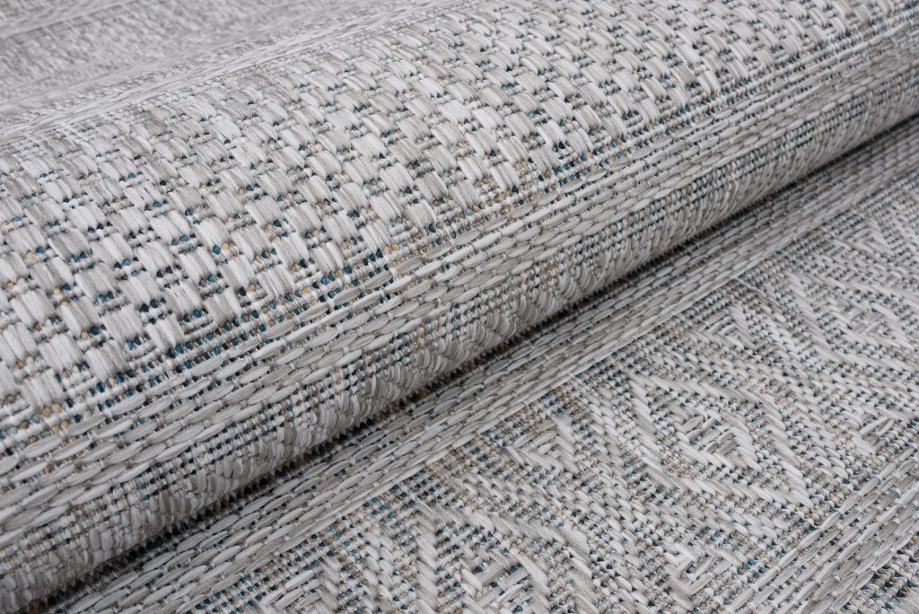 Tapis Melissa Gris Moucheté Ethnique Intérieur Extérieur
