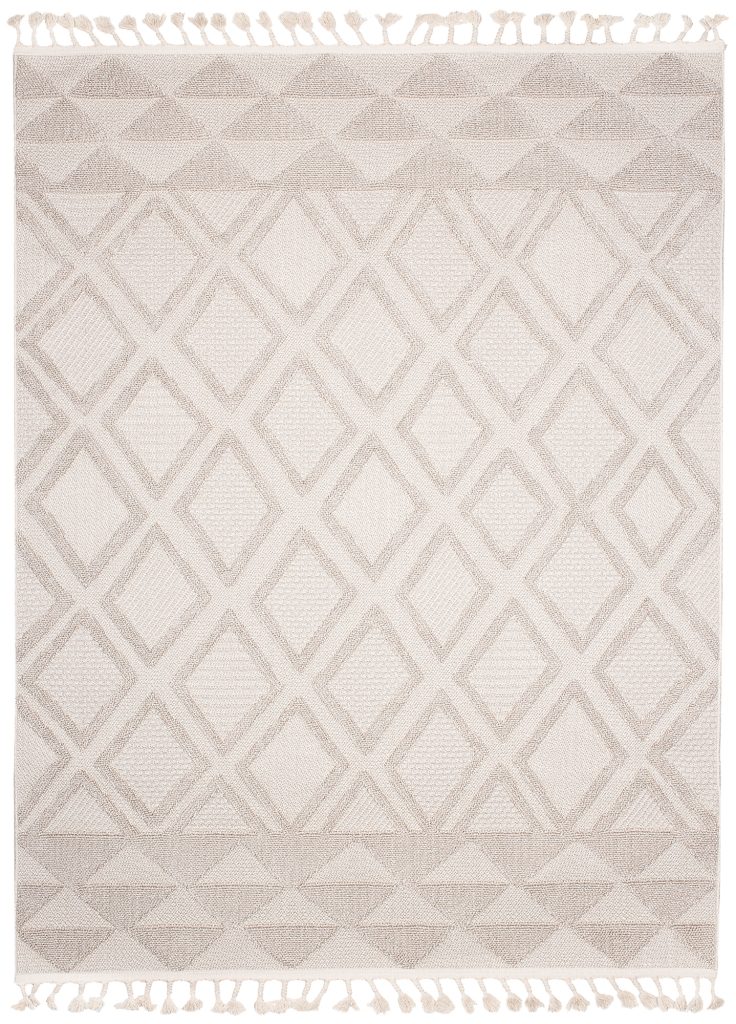 Tapis Timber Intérieur Extérieur Beige Losanges Triangles