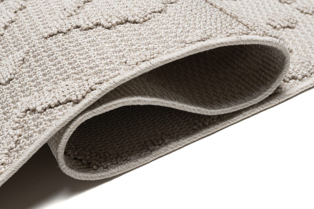 Tapis Timber Intérieur Extérieur Beige Ethnique Franges