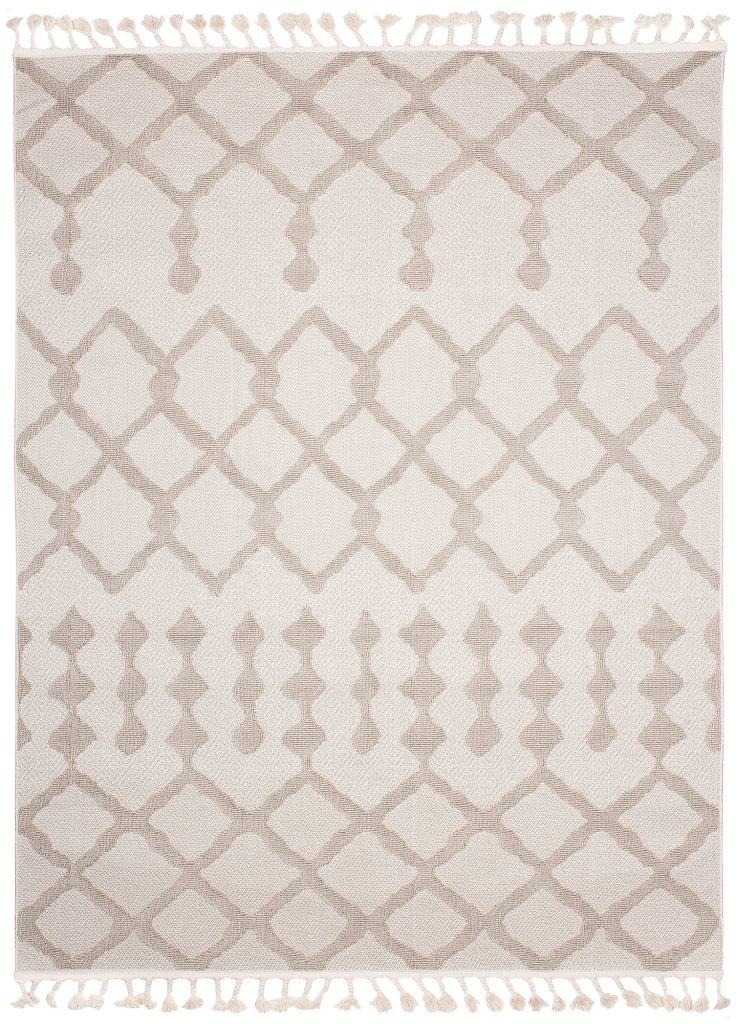 Tapis Timber Intérieur Extérieur Beige Géométrique Ethnique
