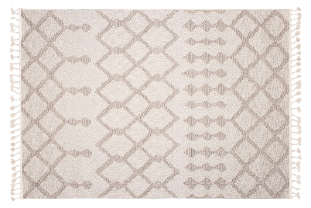 Tapis Timber Intérieur Extérieur Beige Géométrique Ethnique