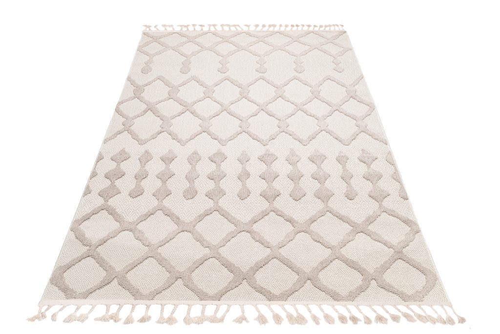 Tapis Timber Intérieur Extérieur Beige Géométrique Ethnique