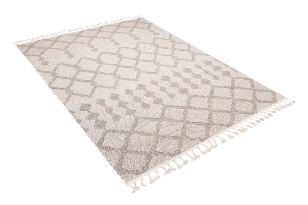 Tapis Timber Intérieur Extérieur Beige Géométrique Ethnique