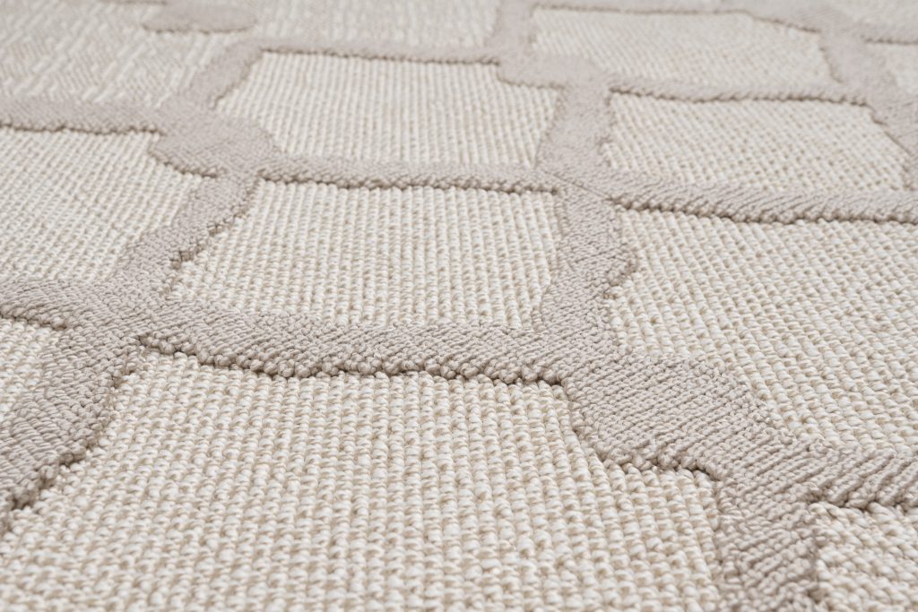 Tapis Timber Intérieur Extérieur Beige Géométrique Ethnique