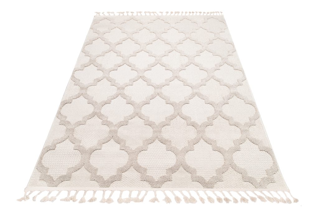 Tapis Timber Intérieur Extérieur Beige Marocain Treillis