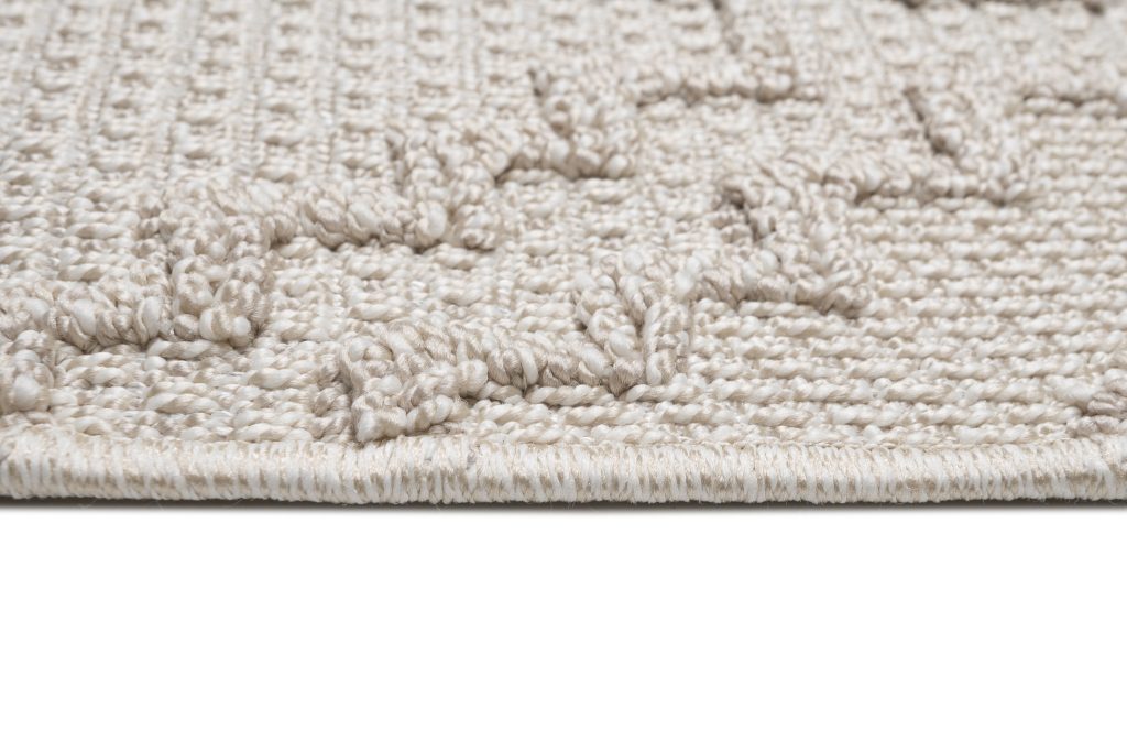 Tapis Timber Intérieur Extérieur Beige Marocain Franges
