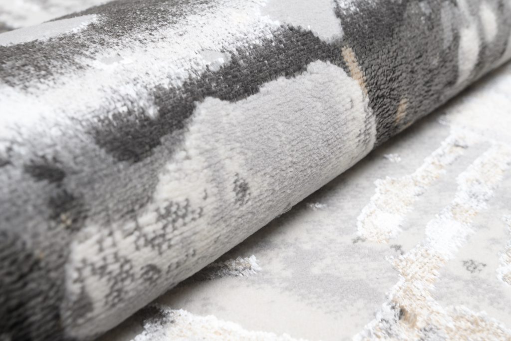 Tapis Golden Gris Crème Abstrait
