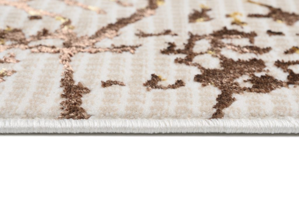 Tapis Golden Crème Or Patchwork