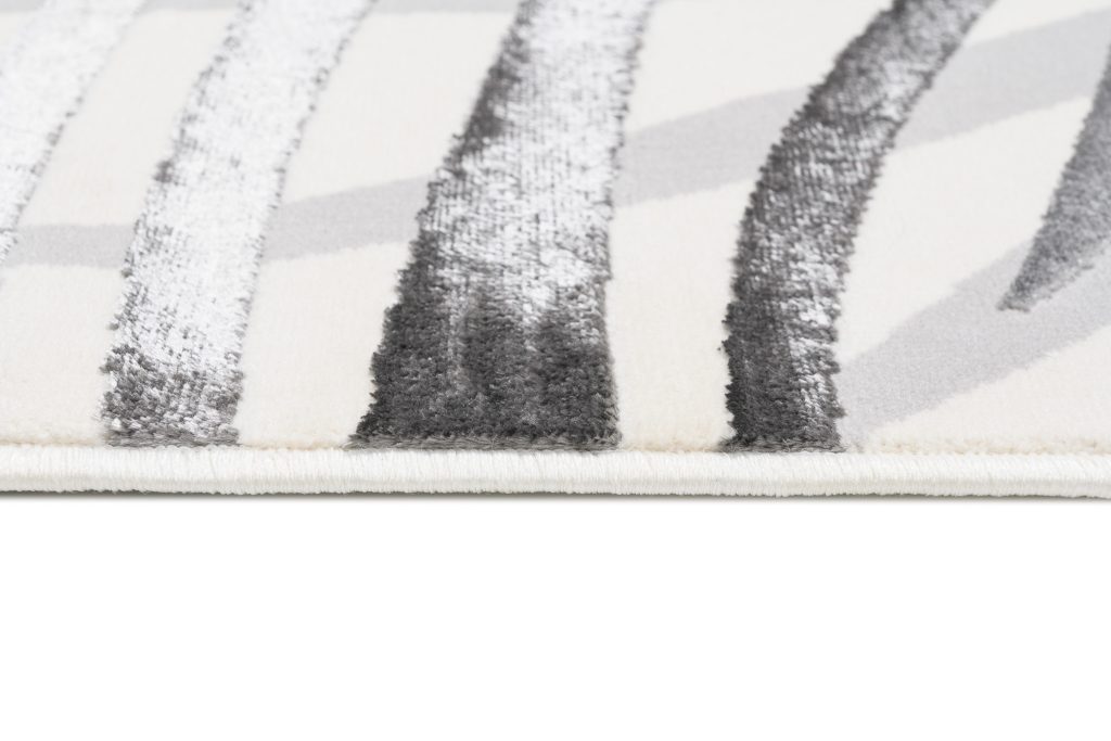 Tapis Golden Crème Gris Beige Feuilles