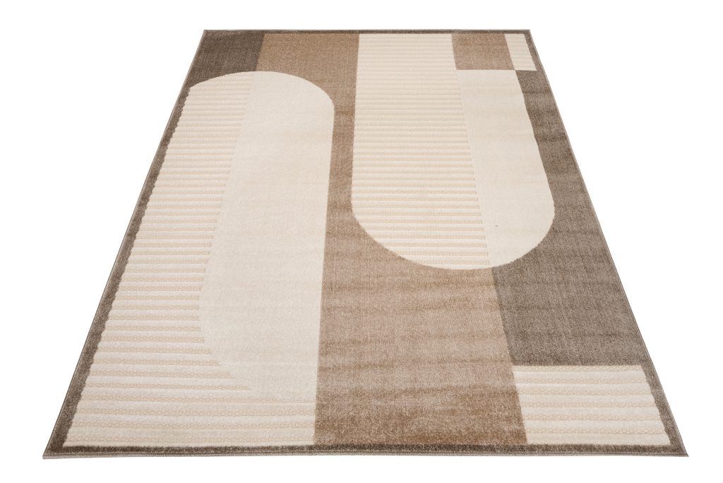 Tapis Extérieur Patio Crème Marron