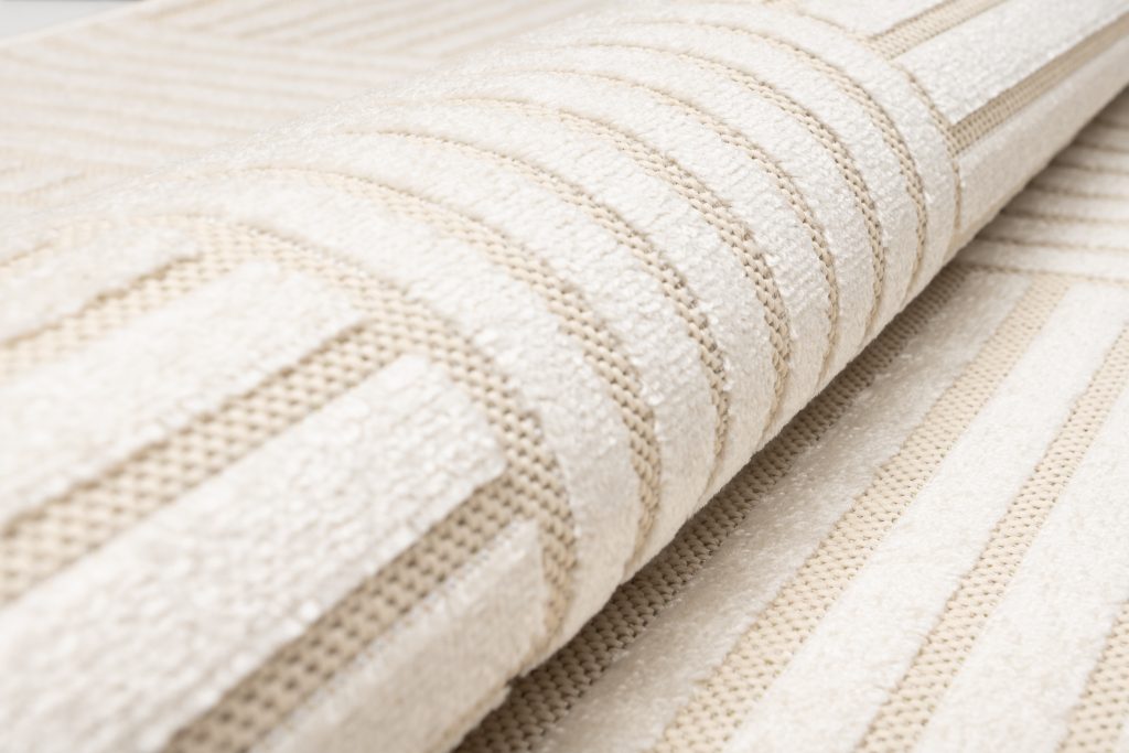 Tapis Extérieur Patio Crème Géométrique