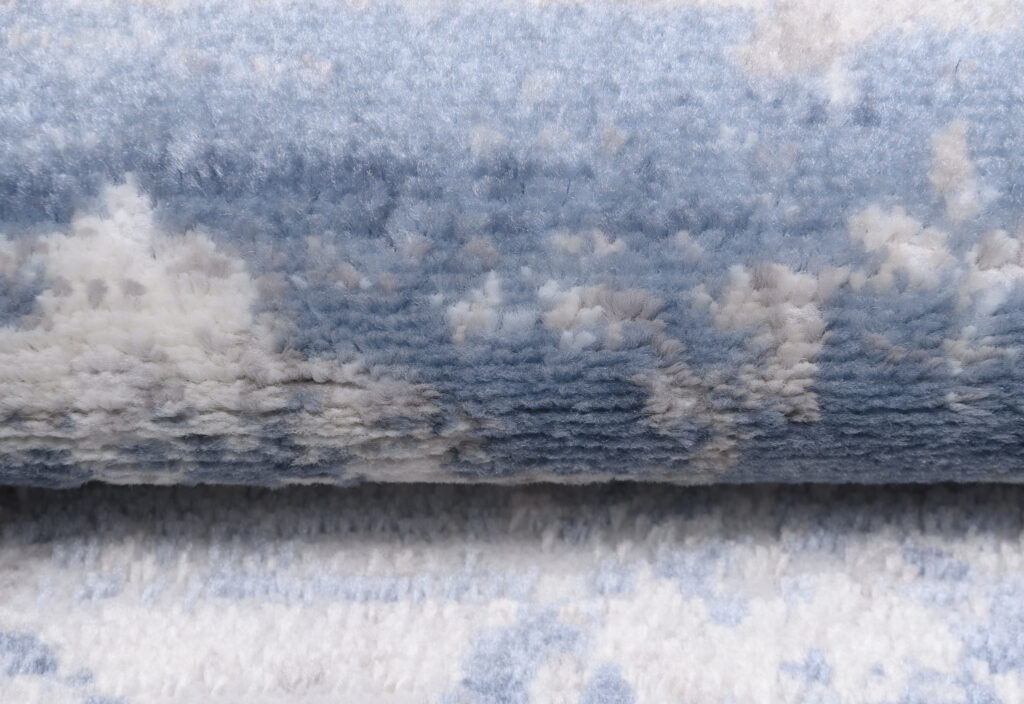 Tapis Sky Bleu Gris Moderne Abstrait