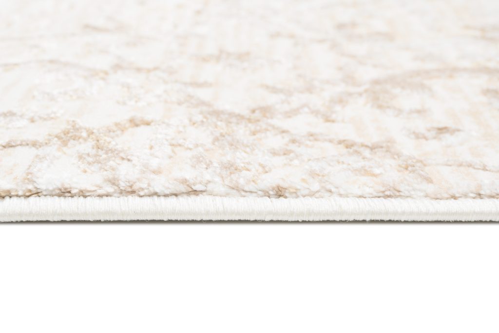 Tapis Hera Crème Beige Ornamental Vintage Effet 3D