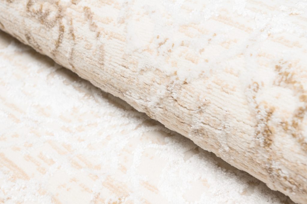 Tapis Hera Crème Beige Ornamental Vintage Effet 3D