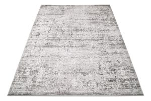 Tapis Hera Gris Foncé Crème Ornamental Effet 3D