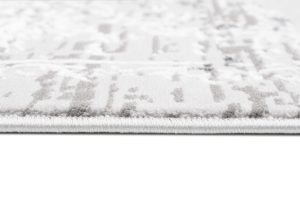 Tapis Hera Gris Foncé Crème Ornamental Effet 3D