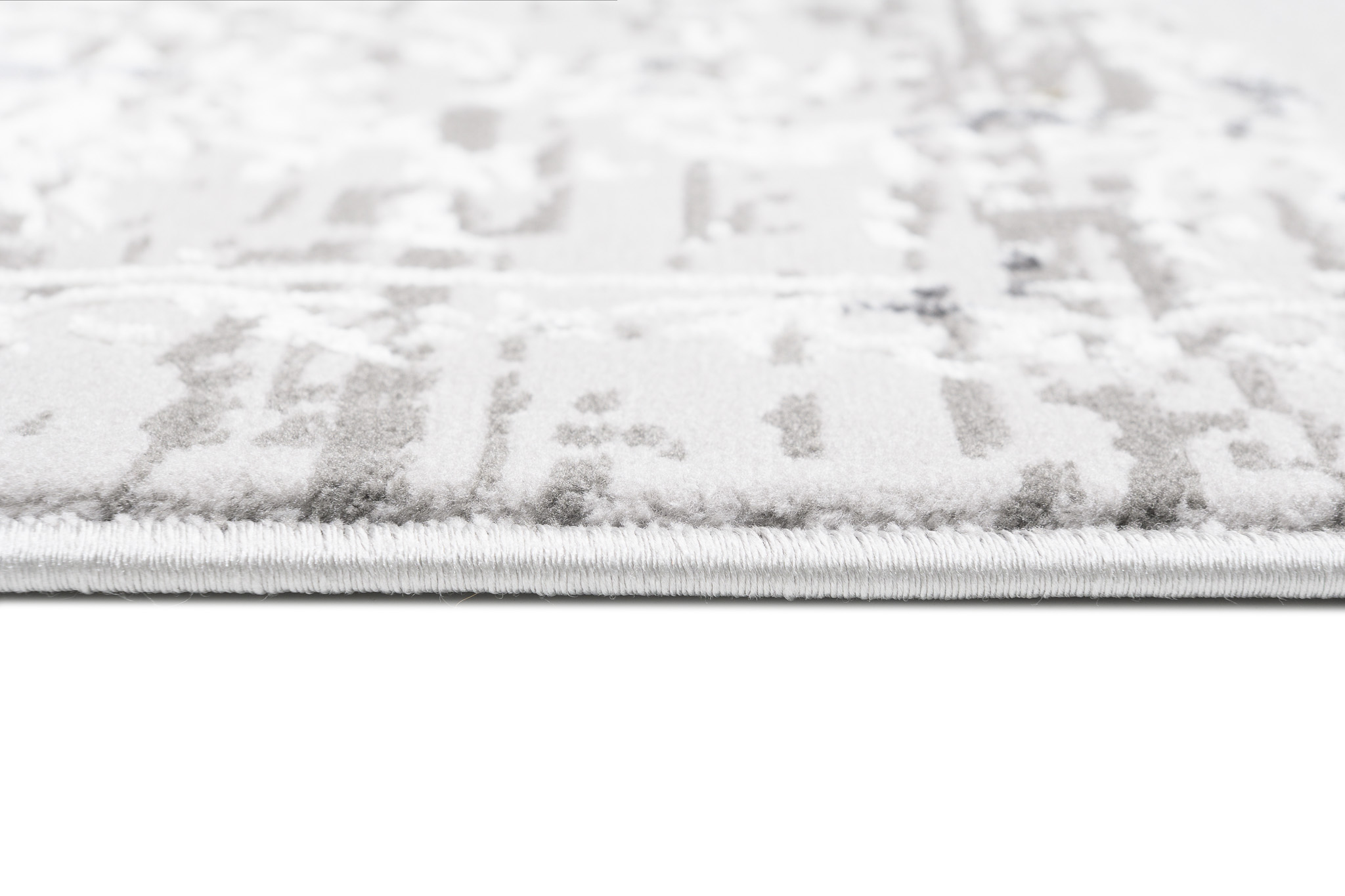 Tapis Hera Gris Foncé Crème Ornamental Effet 3D