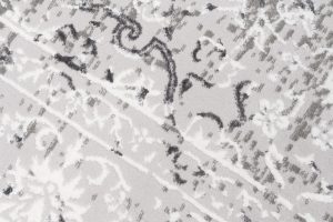 Tapis Hera Gris Foncé Crème Ornamental Effet 3D