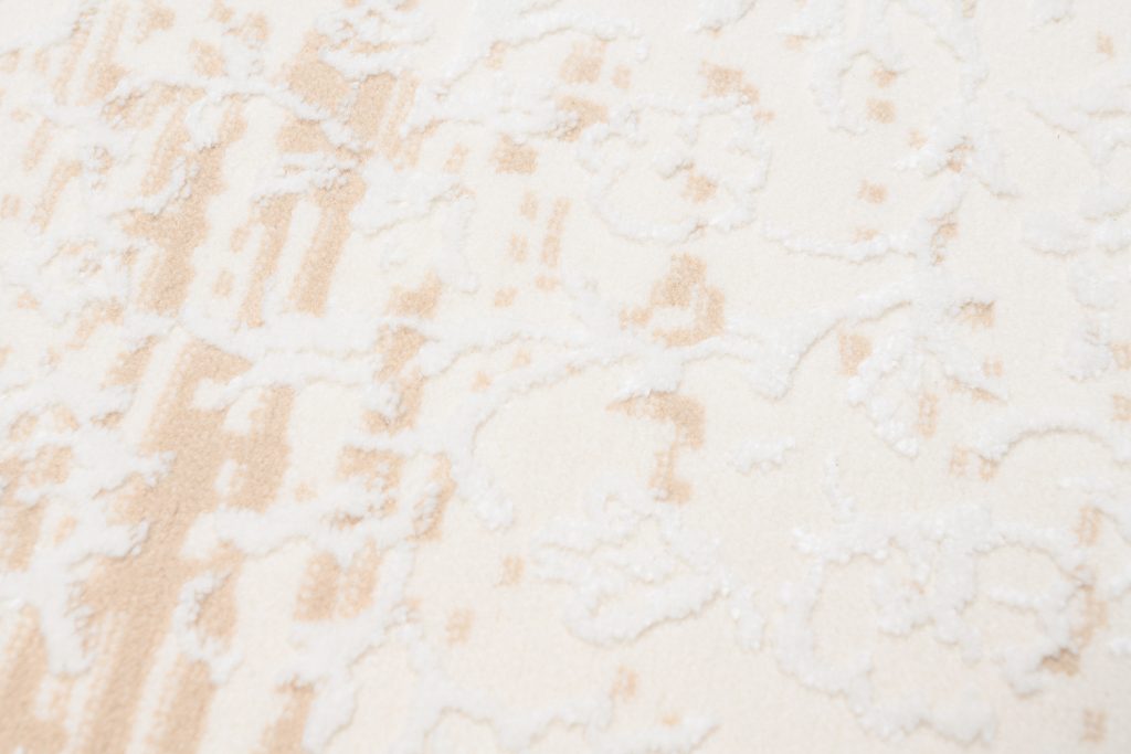 Tapis Hera Crème Beige Clair Ornamental Effet 3D