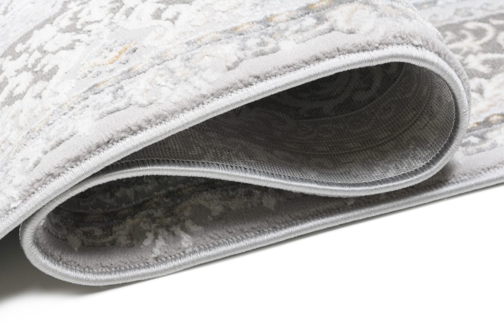 Tapis Hera Gris Beige Crème Traditionnel Effet 3D