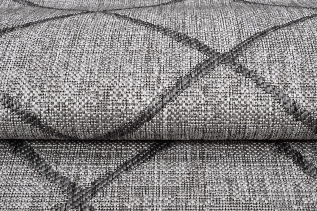 Tapis Capri Extérieur Intérieur Moderne Gris Losanges Robuste Sisal