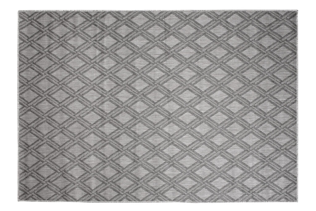Tapis Capri Extérieur Intérieur Moderne Gris Marocain Robuste Sisal
