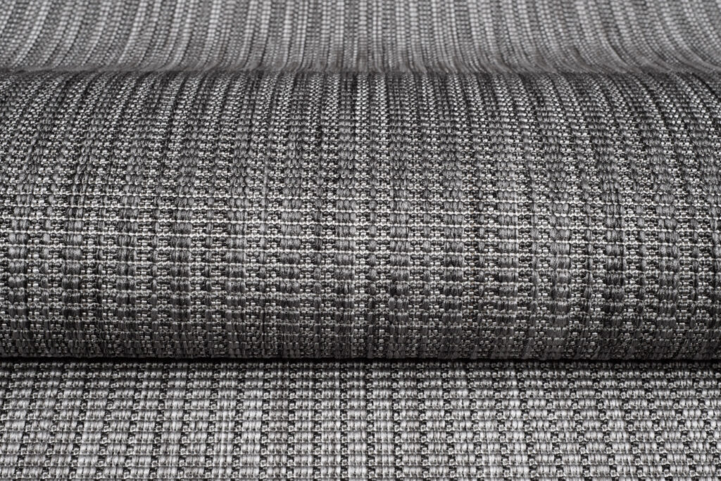 Tapis Capri Extérieur Intérieur Moderne Gris Rayé Robuste Sisal