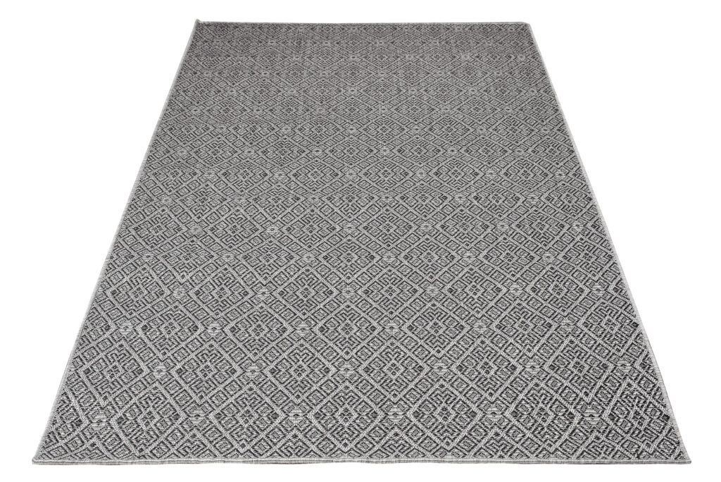 Tapis Capri Extérieur Intérieur Moderne Gris Marocainl Robuste Sisal