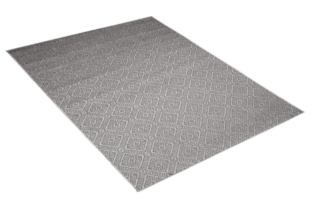 Tapis Capri Extérieur Intérieur Moderne Gris Marocainl Robuste Sisal